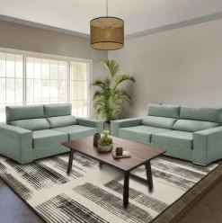 Conjunto de sofás Alice Velare 3 + 2 respaldo reclinable