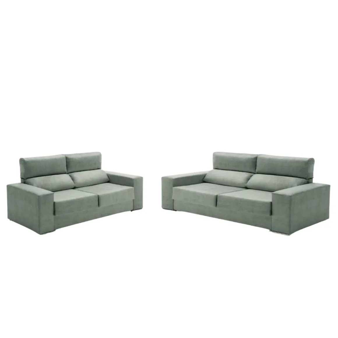 Conjunto de sofás Alice Velare 3 + 2 respaldo reclinable