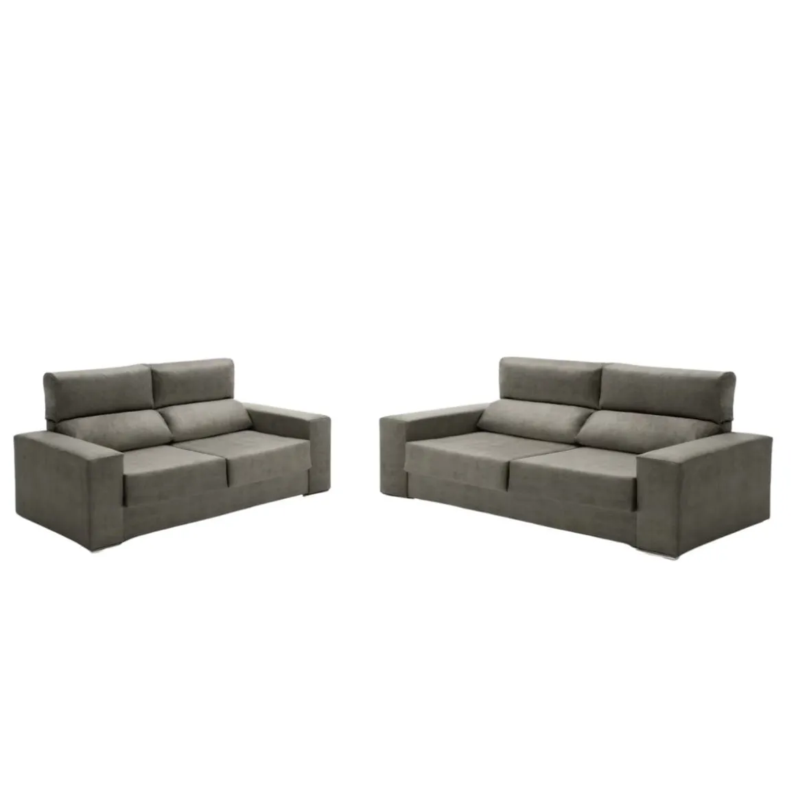Conjunto de sofás Alice Velare 3 + 2 respaldo reclinable