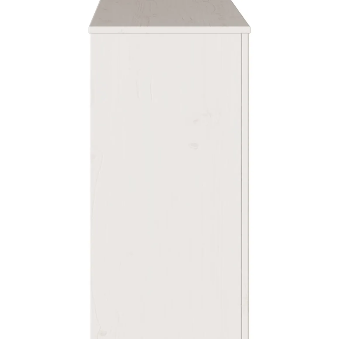 Consola Capri 2 estantes + 2 cajones blanco 73x89,5x37 cm