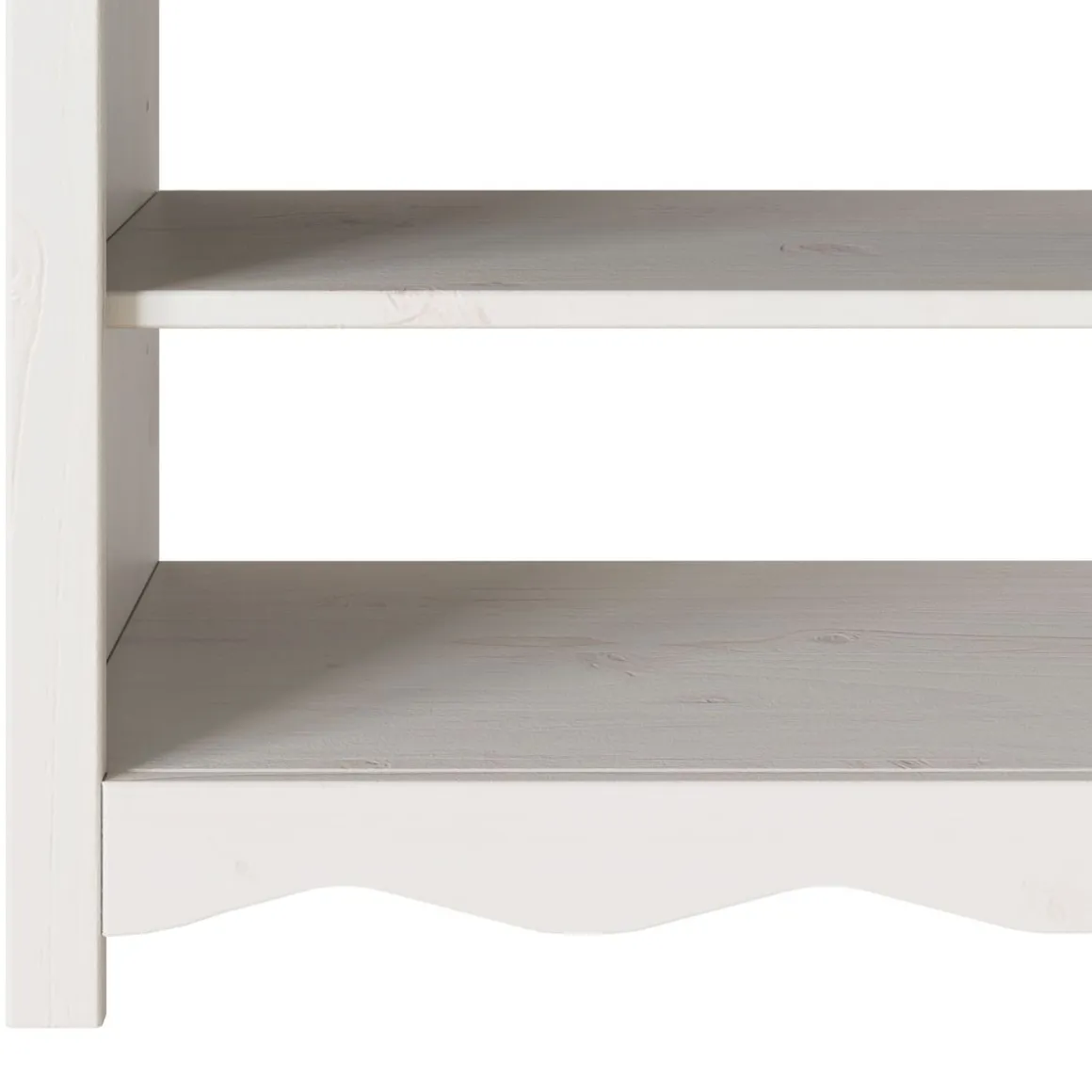 Consola Capri 2 estantes + 2 cajones blanco 73x89,5x37 cm