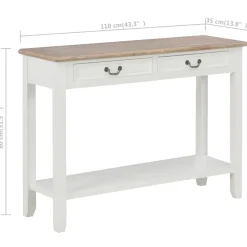 Consola recibidor Bayarcal 2 cajones 80x110x35 cm