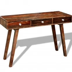 Consola recibidor Kalm madera maciza de sheesham natural 76x116x42 cm