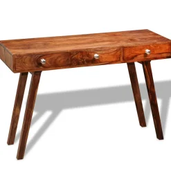 Consola recibidor Kalm madera maciza de sheesham natural 76x116x42 cm