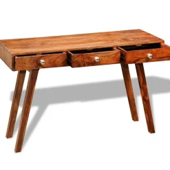 Consola recibidor Kalm madera maciza de sheesham natural 76x116x42 cm