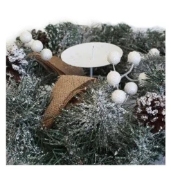Corona Adviento porta velas 35 cm