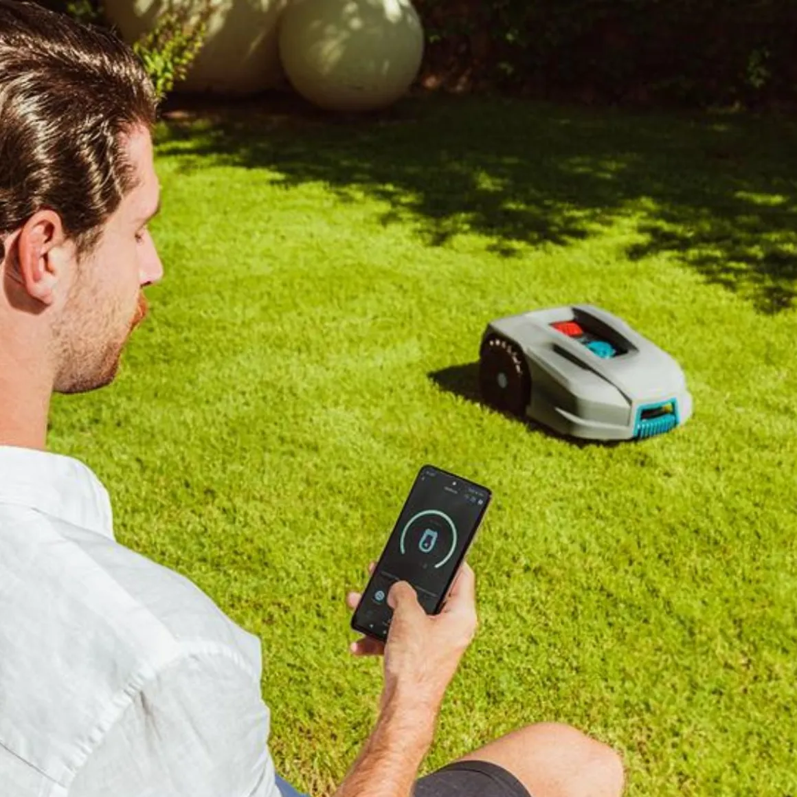 Cortacésped Cecotec Conga GrassHopper 800 Connected Robot 800 m² sensor de lluvia control App