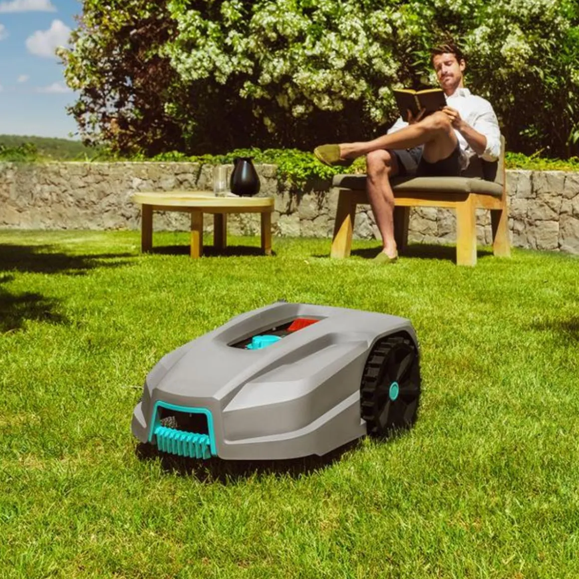 Cortacésped Cecotec Conga GrassHopper 800 Connected Robot 800 m² sensor de lluvia control App