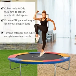 Cubierta protectora de cama elástica Homcom