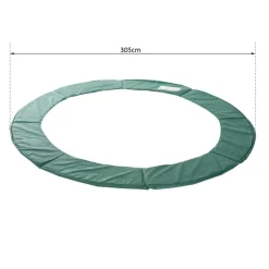Cubierta protectora de cama elástica Homcom verde Ø305 cm