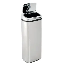 Cubo de basura inteligente Homcom 50L inox 84x33x25 cm