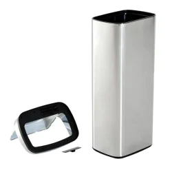 Cubo de basura inteligente Homcom 50L inox 84x33x25 cm