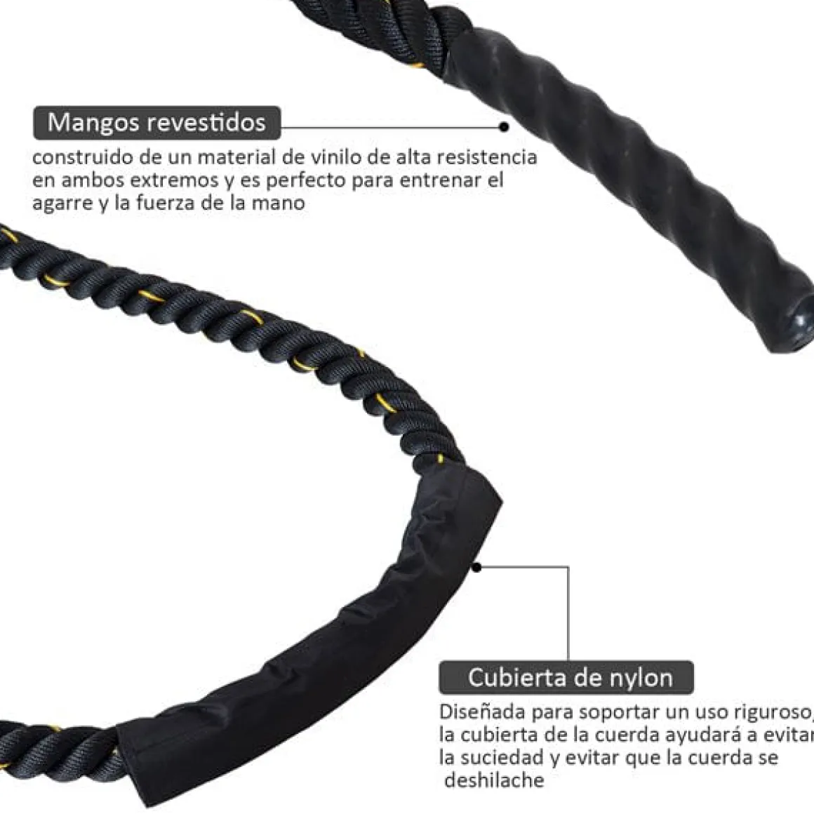 Cuerda de batalla Battle Rope ejercicio/fitness/crossfit