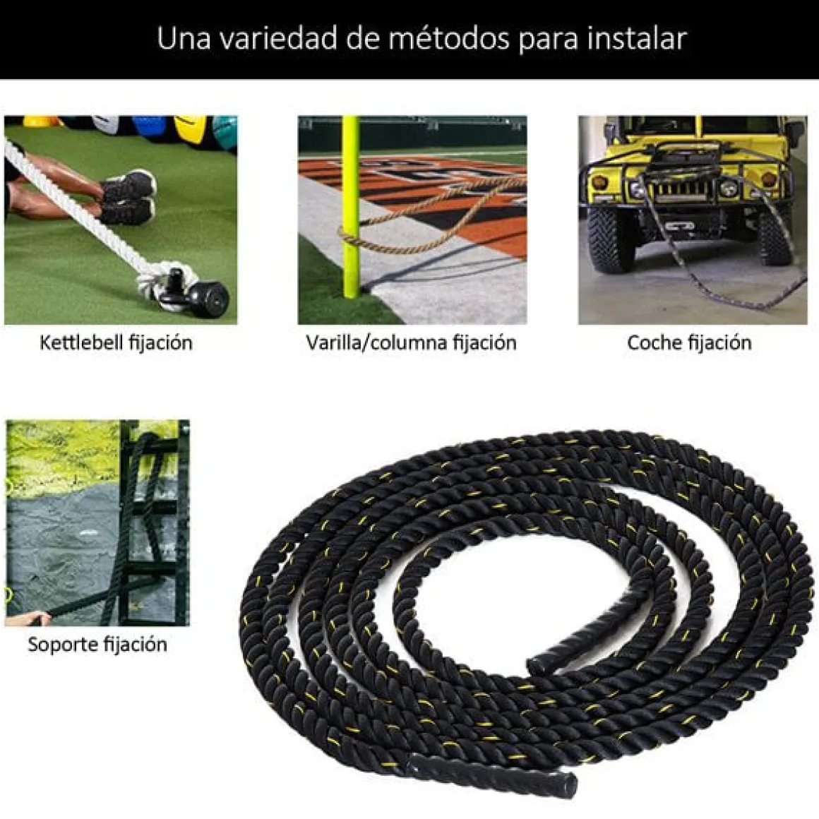 Cuerda de batalla Battle Rope ejercicio/fitness/crossfit