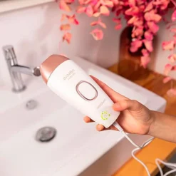 Depiladora de luz pulsada Bamba SkinCare IPL Quartz Cecotec sensor de detección de piel 5 posiciones