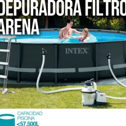Depuradora de arena Intex SX2800 10500L/h blanco/negro