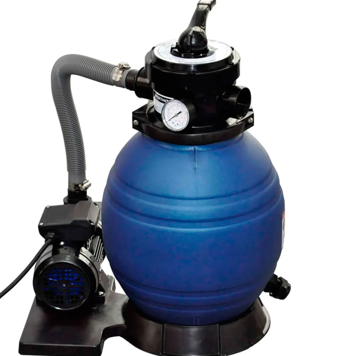 Depuradora de arena 400W 110000l/h negro 62,1x45,8x30,4 cm