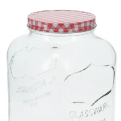 Dispensador de bebidas 4L con tapa cristal transparente