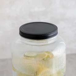 Dispensador de bebidas Maison Quid con estructura 4L vidrio negro