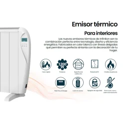 Emisor térmico Infiniton HD-ET12 1200W 6 programas mando a distancia blanco