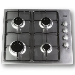 Encimera de gas New Pol NW4GXBUT 4 zonas 8100W butano/natural inox