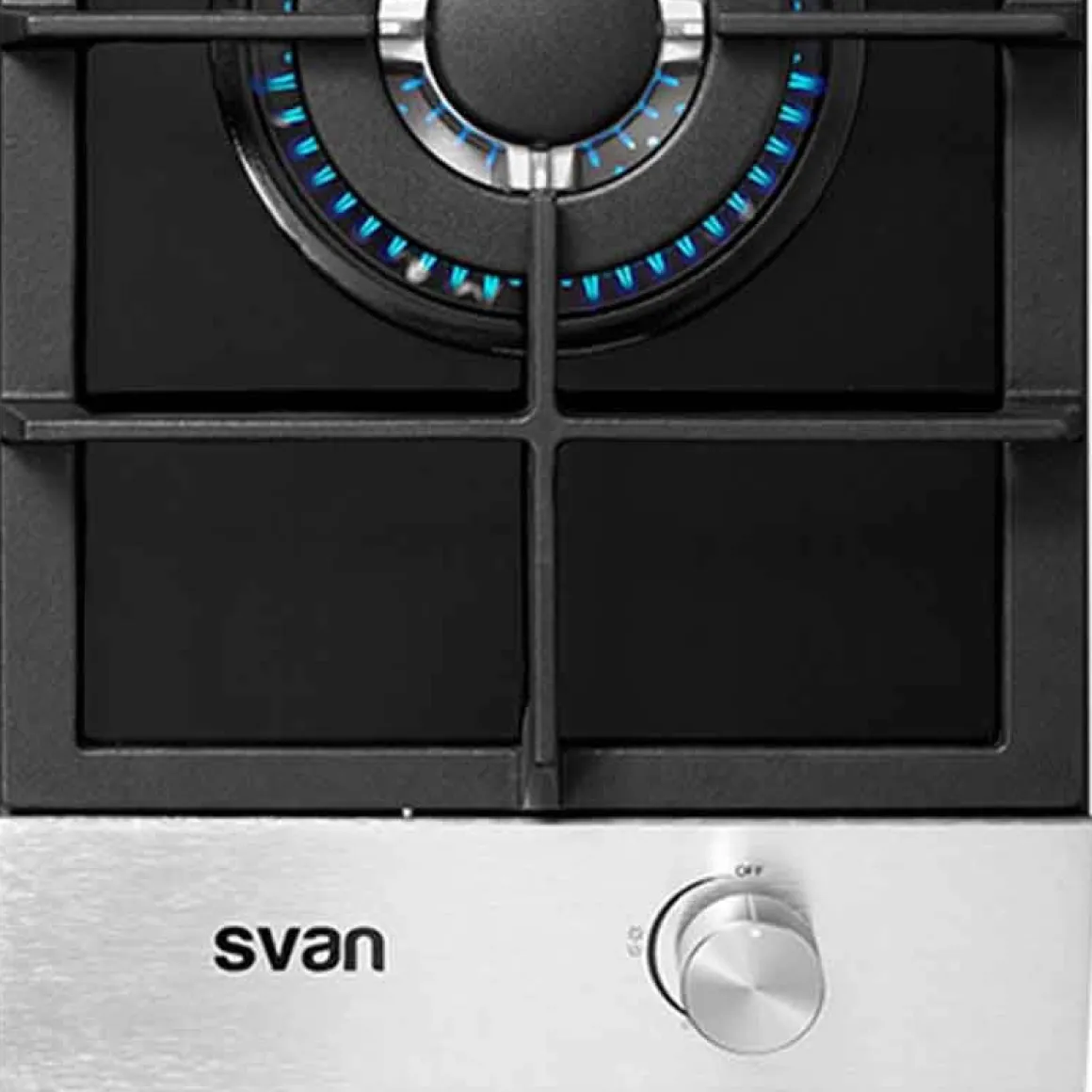 Encimera de gas Svan SVEC1BF 1 fuego wok ignición automática negro 10x29,4x51 cm
