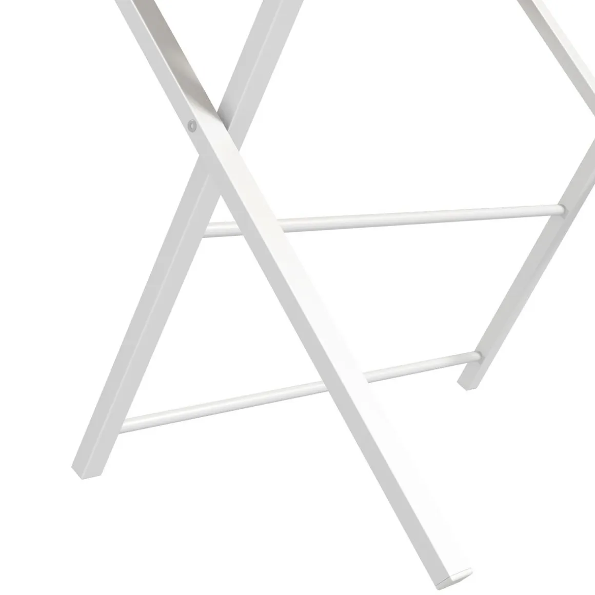 Escritorio Botel Homcom plegable con estante blanco/natural 84x81,5x70 cm