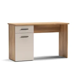 Escritorio Elba Mauvella 1 puerta + 1 cajón blanco/natural 72x120x49,8 cm