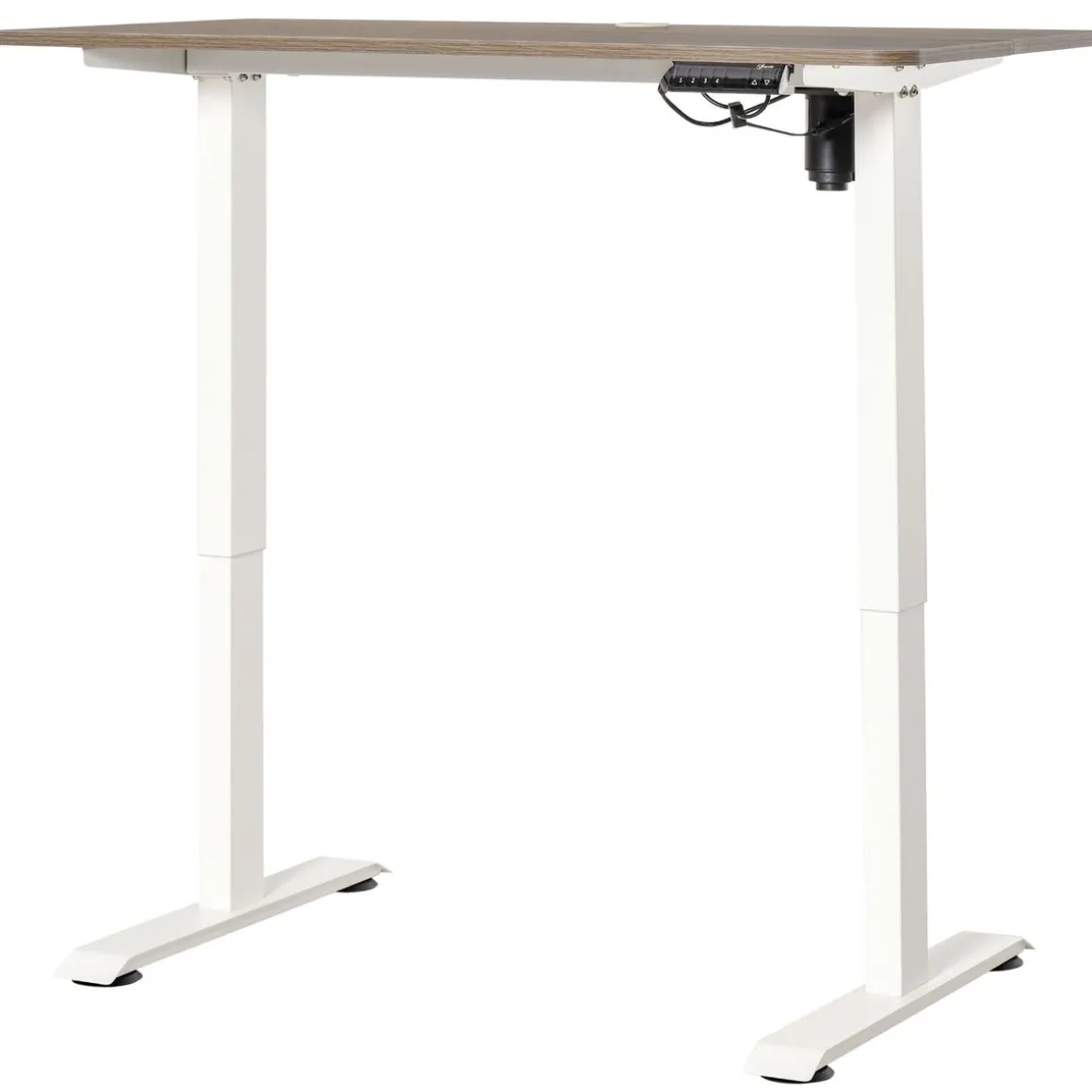 Escritorio eléctrico Eydon Vinsetto altura ajustable blanco 72-116x120x60 cm