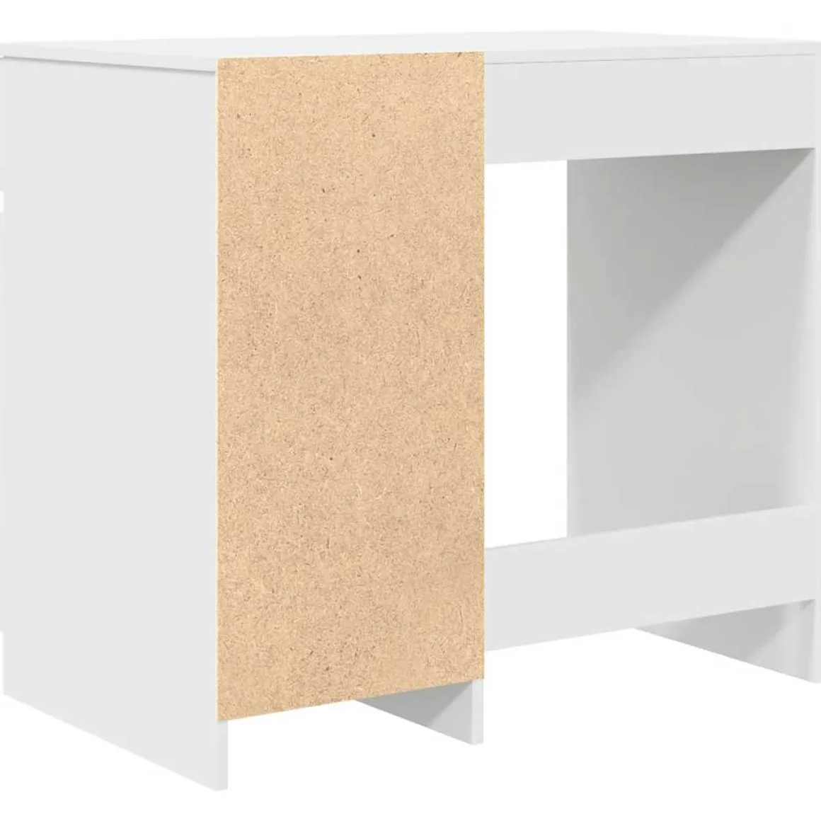 Escritorio Filedha cajón + puerta + compartimento blanco 76x86x49 cm