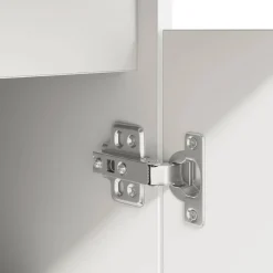 Escritorio Filedha cajón + puerta + compartimento blanco 76x86x49 cm
