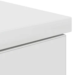 Escritorio Filedha cajón + puerta + compartimento blanco 76x86x49 cm