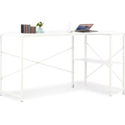 Escritorio Industry 2 estantes blanco 70x120x72 cm