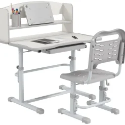 Escritorio infantil Robby Zonekiz 1 cajón + estantes + silla +6-12A