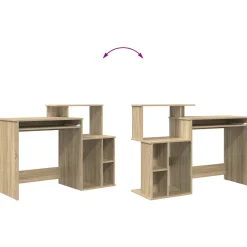 Escritorio Magali mesa + mueble auxiliar 88,5 x 120,5 x 44 cm