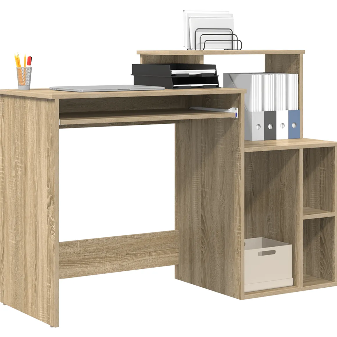 Escritorio Magali mesa + mueble auxiliar 88,5 x 120,5 x 44 cm