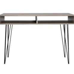 Escritorio Mango 2 compartimentos gris 76x110x50 cm