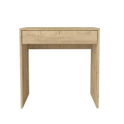 Escritorio Mida con cajón y orificio pasacables natural 73,8x72x60 cm