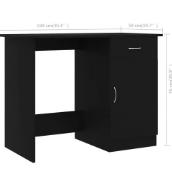 Escritorio Newton 1 cajón + 1 puerta 76x100x50 cm