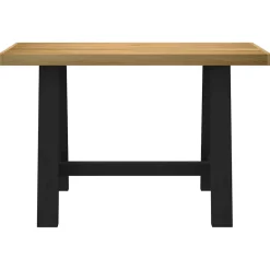 Escritorio Noain patas en forma de A natural/negro 75x120x50 cm