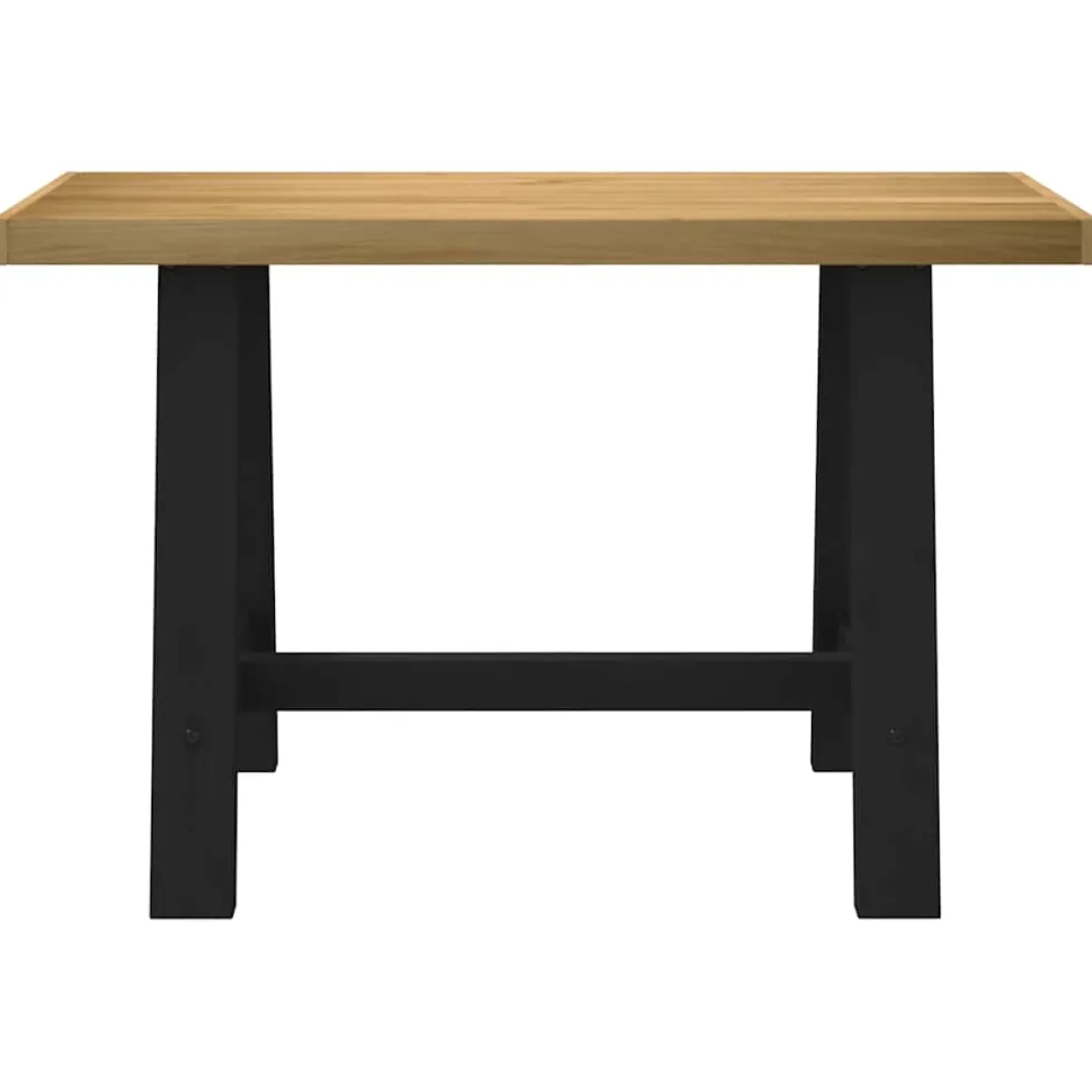 Escritorio Noain patas en forma de A natural/negro 75x120x50 cm