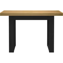 Escritorio Noain patas en forma de U natural/negro 75x120x50 cm