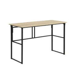 Escritorio plegable negro/natural 75x120x50 cm