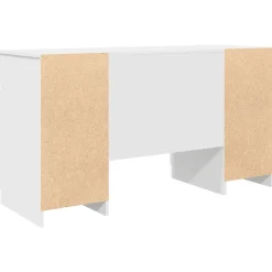 Escritorio Rhima 2 cajones y 2 puertas blanco 76x140x49 cm