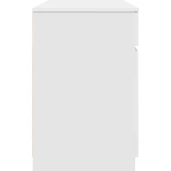 Escritorio Rhima 2 cajones y 2 puertas blanco 76x140x49 cm