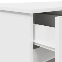 Escritorio Rhima 2 cajones y 2 puertas blanco 76x140x49 cm