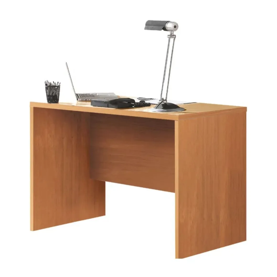 Escritorio Slim encimera amplia + tablero frontal 75x120x60 cm