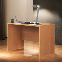 Escritorio Slim encimera amplia + tablero frontal 75x120x60 cm