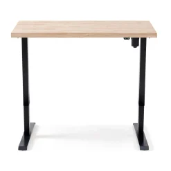 Escritorio Stand estructura elevable motorizada roble Nordish/negro 76-126x140x70 cm