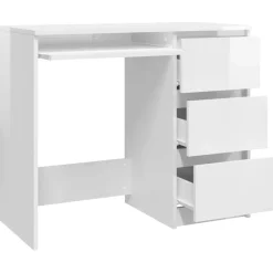 Escritorio Vegal 3 cajones + compartimento para teclado 76x90x45 cm